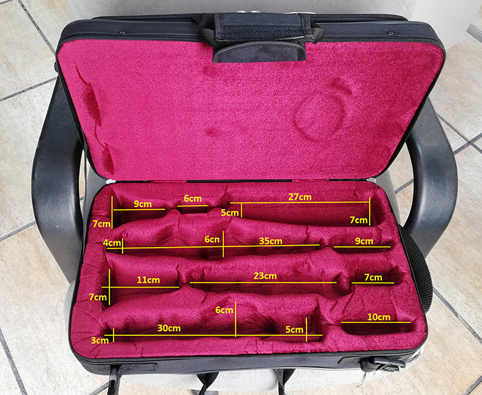 Estuches dos clarinetes sib+mib ref.179