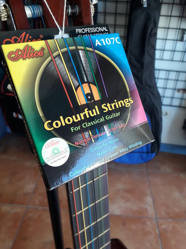 Juego cuerdas guitarra clasica multicolor a107c