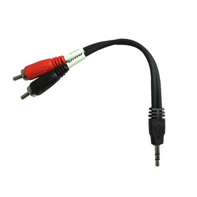 Cable audio ye-364-0,15mm mini jack m-2 rca