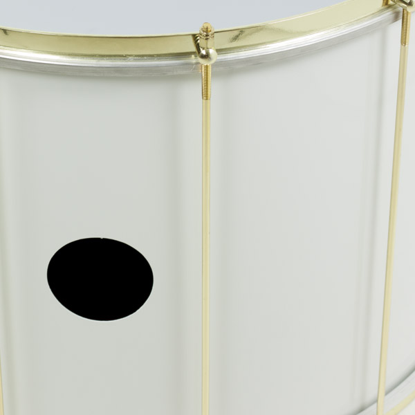 Surdo 22&quot;x40 cm blanco timbra 12-div. ti8269 oro