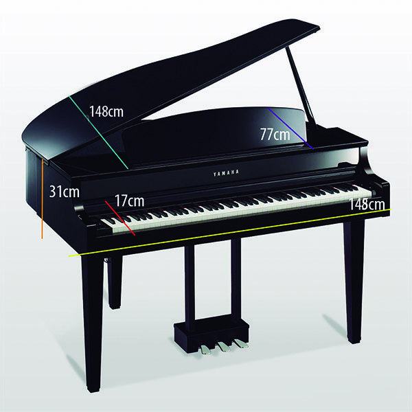 Funda piano cola yamaha clp 665gp 10mm