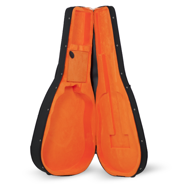 Estuche Guitarra Acustica Styrofoam Ref. Rb731 Interior Naranja Con Logo