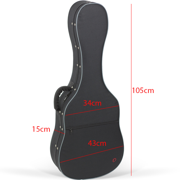 Estuche Guitarra Clásica Estrecha Styrofoam Ref. Rb616 Con Logo