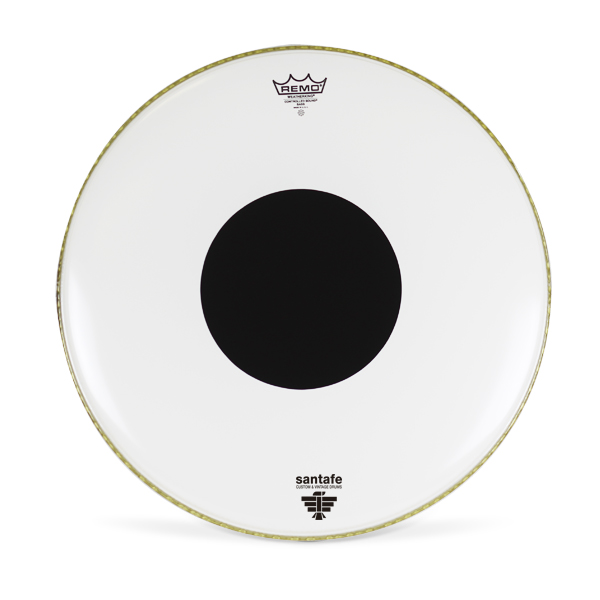 Drumhead 18" Black-Center White 45.7Cm Ref. 10080