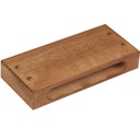 Wood block 1 Hole Colour "Bubinga" Ref. 03066