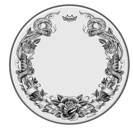 Parche 14" Batidor Tattoo Serpiente Ref. 17901