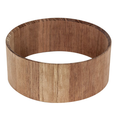 Solid shell 100% bubinga 14"x7"x12mm p01555