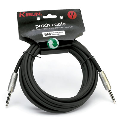 Cable patch ap-209pr-3m jack-jack 20awg