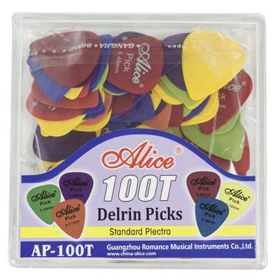 Derlin picks plastic box 100 pcs. ap100t
