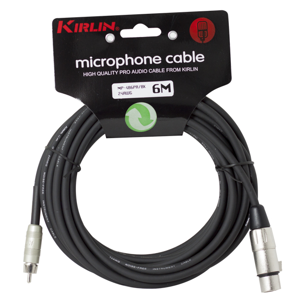Microphone cable mp-486pr-6m xlr f- rca