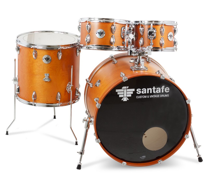 Set Compact 20X17/16X15/12X7/10X7 Sc0008 Santafe Drums 173 - Gc0074 negro opaco