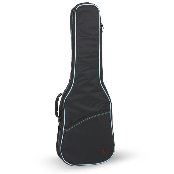 [7904-207] Electric Guitar Bag 10mm Pe Ref. 33-E Backpack With Logo (207 - Black vies turquoise)