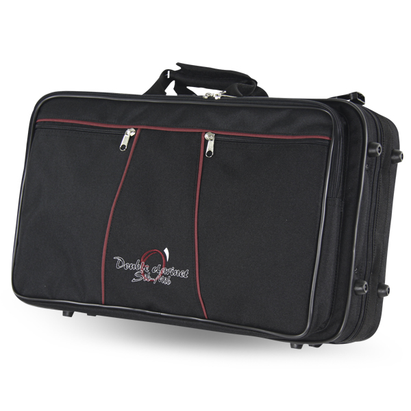 [0323-001] Two Clarinets Case One B flat and One E flat Ref.179 (001 - Black)