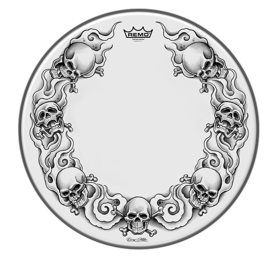 Parche 14" Batidor Tattoo Mascaras Ref. 17900