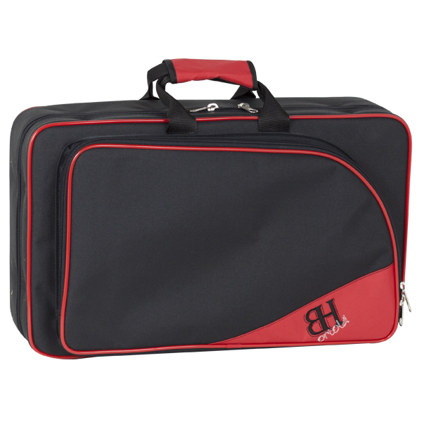 [5693-200] Two clarinets case one b flat and one e flat hb179 (200 - Black vies red)