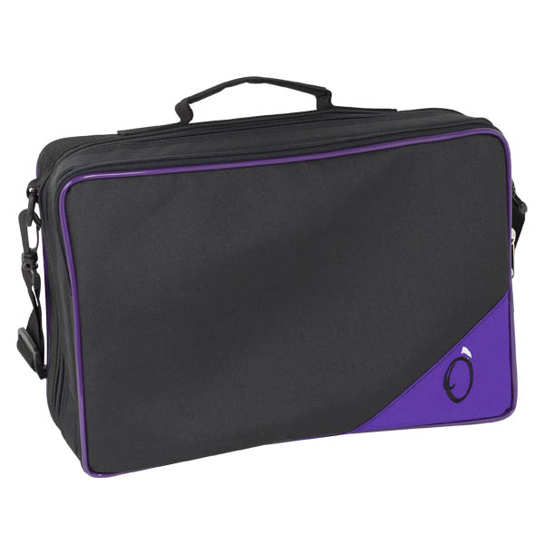 Funda Para Estuche Clarinete Ref. 99 Mochila Ortola 204 - Negro v.morado