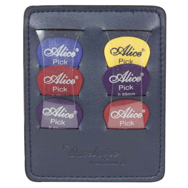 6 pick holder leather for strap ref. 6575 fbm