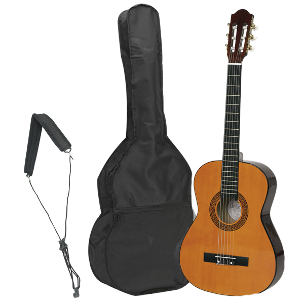 Pack Guitarra Clásica + Funda + Cordón + Afinador Delacrus 099 - Standard