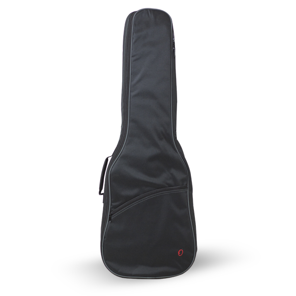 Funda Guitarra Electrica 10mm Pe Ref. 33-E Mochila Con Logo Ortola 208 - Negro v.gris