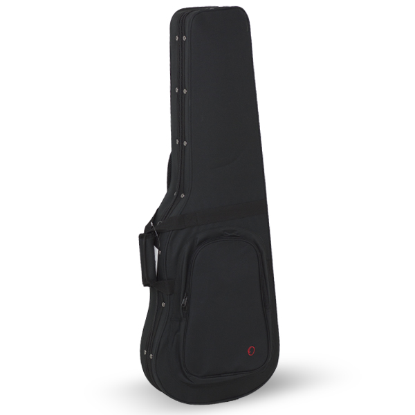 Estuche Guitarra Electrica Styrofoam Ref. Rb722 Interior Azul Con Logo Ortola 001 - Negro