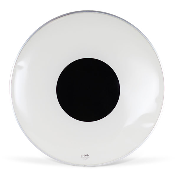 Parche 10" Ut Blanco Centro-Negro Aut-0210-Ct