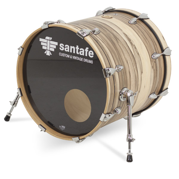 Bombo Abd Cover 16x16 Ref. SM0431 Santafe Drums 177 - Gc0157 cover zebrano nogal oscuro