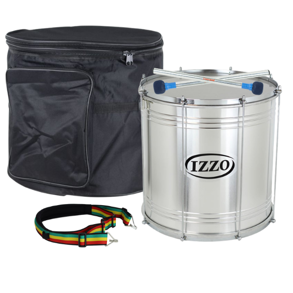 Pack Surdo Izzo 18X45Cm 8 Div Iz7996 +Funda+Mazas+Correa (III) Izzo 099 - Standard