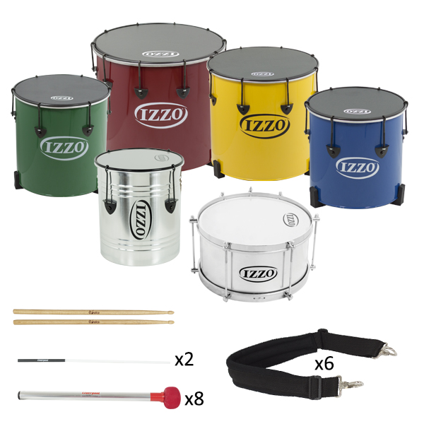 Pack Batucada Escuela 6 Instrumentos Izzo Izzo 099 - Standard