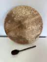 (OCASIÓN) Pandero Chamanico de piel 18" (45Cm) natural