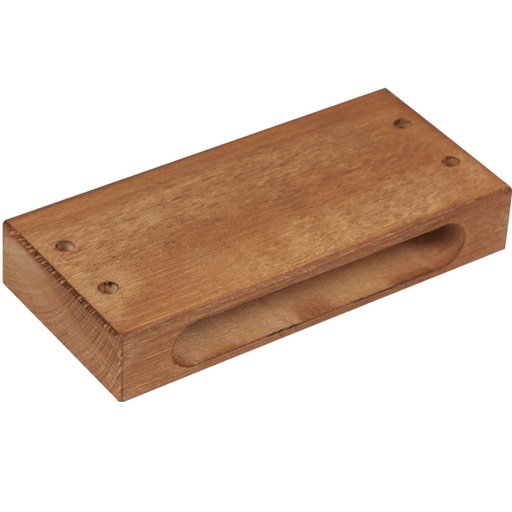 [2672] Wood block 1 Hole Colour "Bubinga" Ref. 03066
