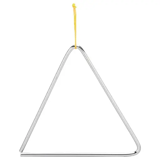 [3925] Steel triangle 25cm c/ stick ref. 01830