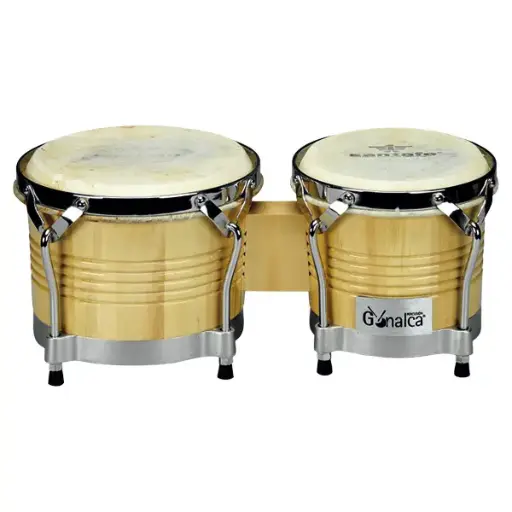 [4002] Juego de bongos madera 8"-9" natural r00112