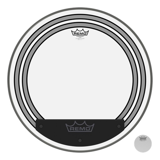 [4474] Drumhead 18" Powersonic Clear Santafe S17650