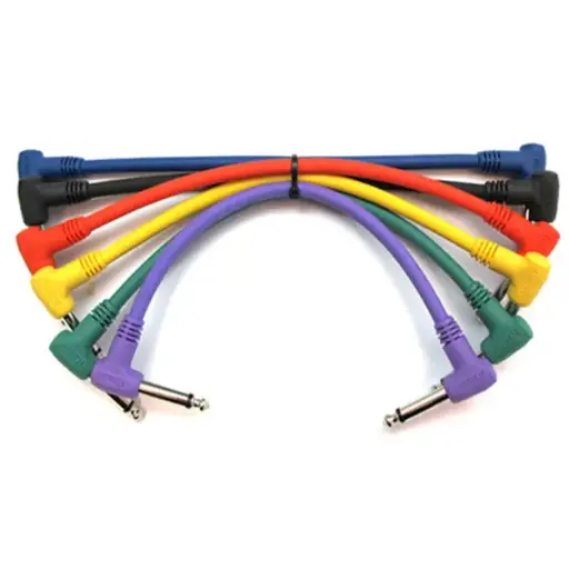 [4911] Juego 6 Cables I6-243-0.18M Jack Ang - Jack Ang 24
