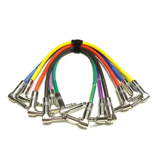 [4912] Juego 6 Cables Ipv6-243-0.18M Jack Ang - Jack Ang 24