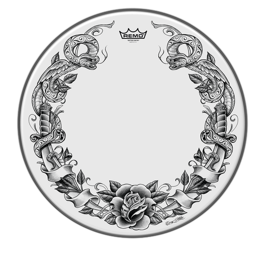 [5167] Parche 14" Batidor Tattoo Serpiente Ref. 17901