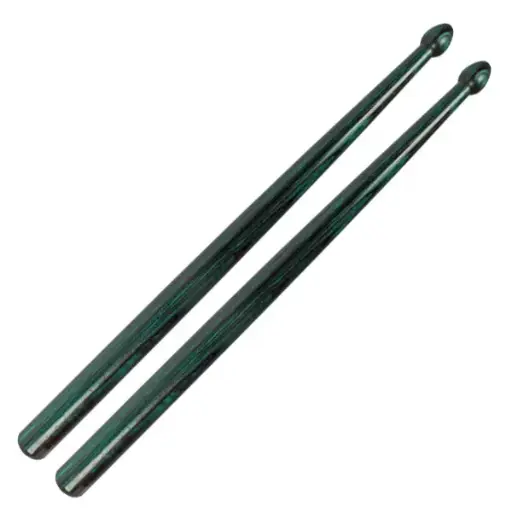 [5335] Stick marching snare drum pair "green" v ref.03261
