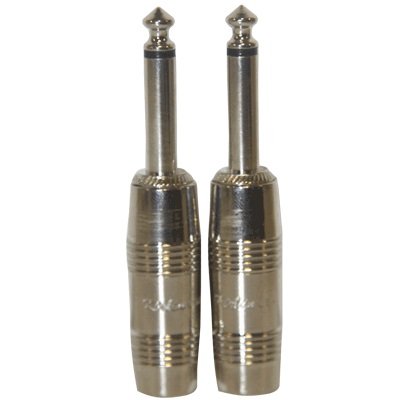 [5930] Ch-2306Pnx2 Conectors Jack M 1/4" Mono Nickel