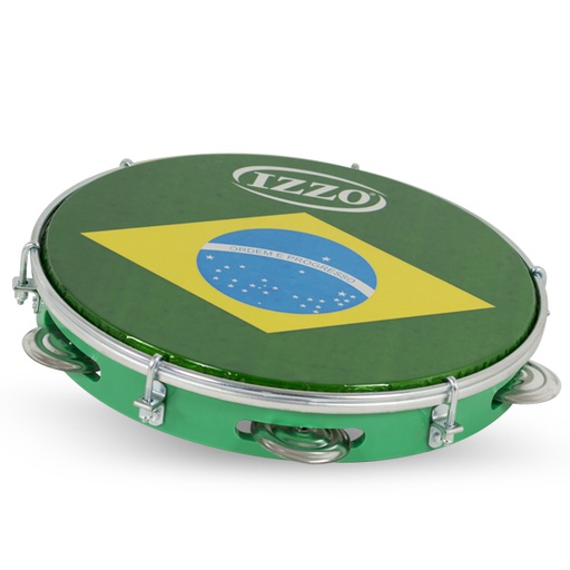[6307] Pandeiro 10" Abs P/Brasil Izzo Ref. Iz3438
