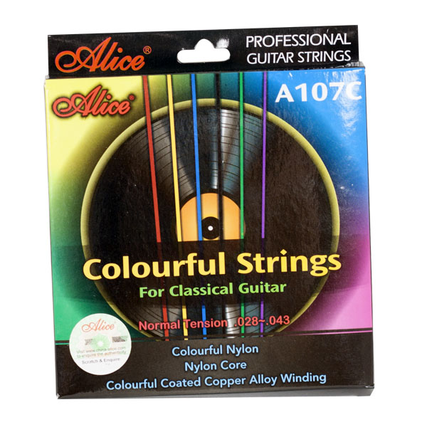 [7796] Juego Cuerdas Guitarra Clasica Multicolor A107C