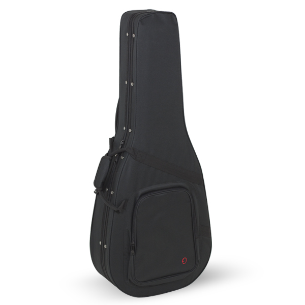 [8420] Acoustic Guitar Case Styrofoam Ref. Rb731 Inside Orange With Logo