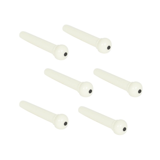 [8658] Set 6 Pivotes PVC Guitarra Acústica Ref. A021Ivy/6pvc