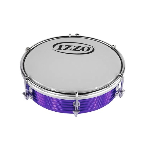 [8796] Tamborim 6" Aluminio Morado Izzo Ref. Iz3462