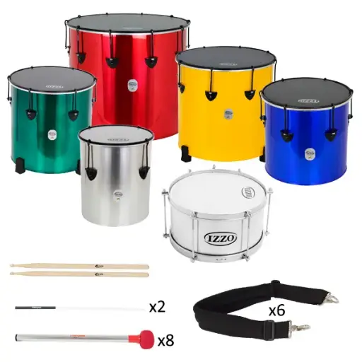 [8967] Pack Batucada Escuela 6 Instrumentos Izzo