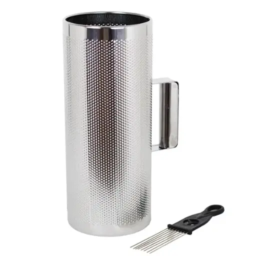 [9395] Guiro Metálico Tubular 31x13 cm Ref. 02909