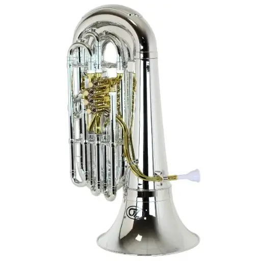 [9408] Silver Plated  3/4 Tuba ZTU-20 Sib