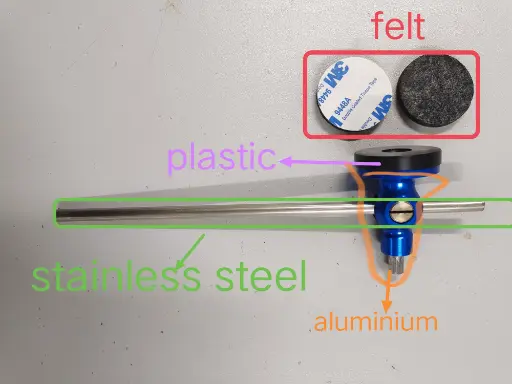 [9576] Maza Pedal Bombo Aluminio Ajustable Santafe Sj1575