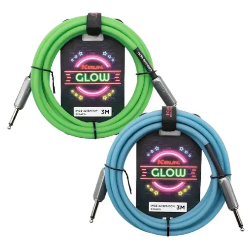 [9619] Cable Instrumento Glow Series Imge-221-3M Jack - Jack 22 Awg