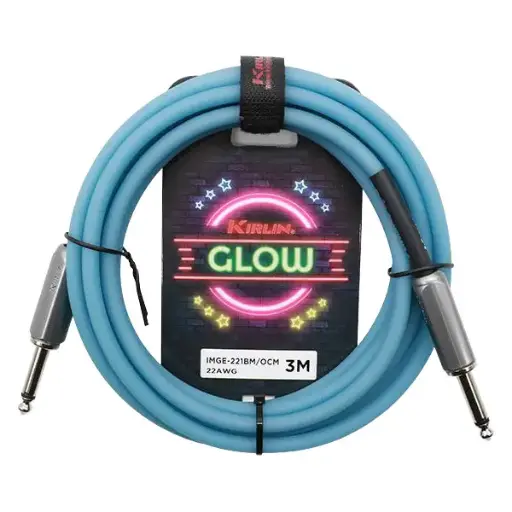 [9619] Cable Instrumento Glow Series Imge-221-3M Jack - Jack 22 Awg