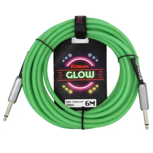 [9620] Instrument Cable Glow Series Imge-221-6M Jack - Jack 22 Awg